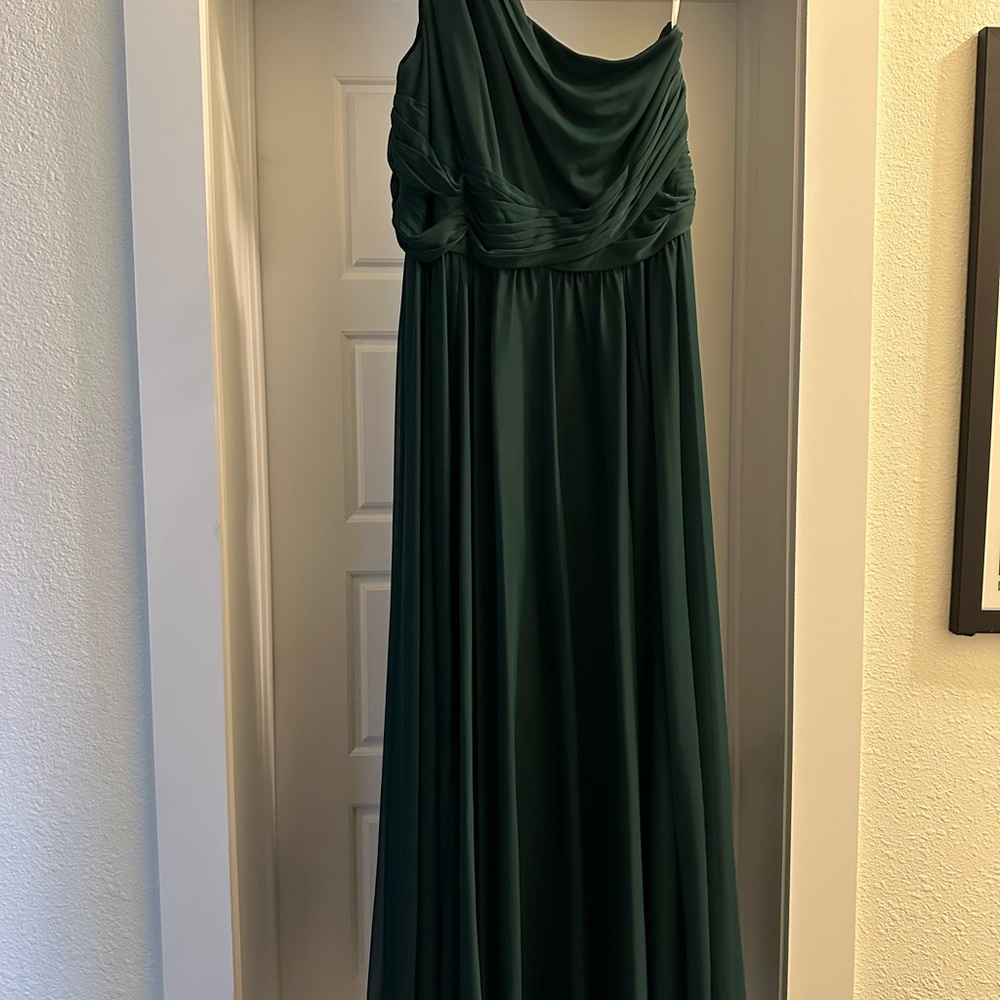 Elegant Dark Green Gown